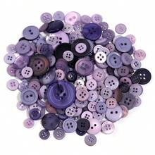 50g/Pack Assorted Colorful Resin Buttons, Suitable For DIY Handmade Button Art, Sewing Crafts, Clothing, Shoes, Hats, Decorations, Sewing & Knitting Supplies - Multicolor - View 12