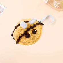 Neuankömmling 1 Stück Gestricktes Schildkröten Dekorative Kleidung, Kleine Bienen Kostüm Kleidung für Haustierpartys, dekorative Kleidung