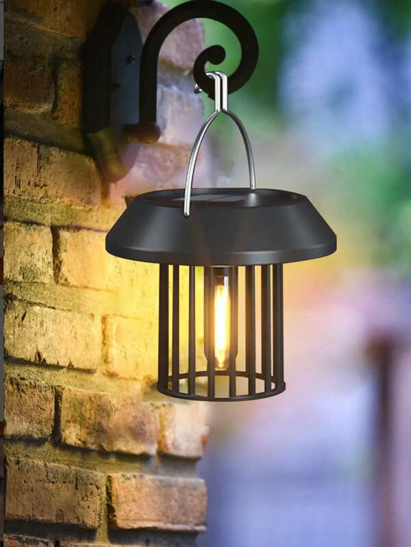 1pc Solar Powered Outdoor Hanging Tree Light, Small Decorative Night Light For Patio, Balcony, Garden, Camping