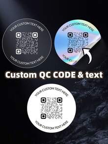 1-120 Unidades Etiquetas Personalizadas - Adesivos Personalizados, Códigos QR, Adesivos Redondos com Qualquer Imagem de Design, Logotipo, Texto, Adesivos de Material PVC à Prova d'Água, Etiquetas Personalizadas de Agradecimento, Presente Ideal Único para Ela, Amigos, Filho, Filha, Adesivos de Natal, Adesivos do Dia da Independência, Adesivos de Ação de Graças, Adesivos Holográficos, Adesivos de Casamento, Adesivos de Negócios, Adesivos de Evento Artístico, Adesivos de Papel de Parede - Multicolorido - Visão 1