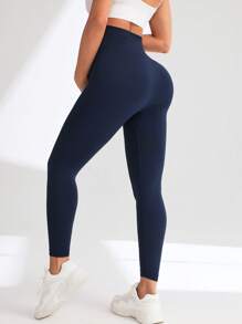 Women High Waist Seamless Maternity Leggings, Casual High Waist Elastic Tummy Control Yoga Pants, Fitness Yoga Workout Leggings, Casual Sport Capri Pants, Lift Butt Shaping Waistline, Lightweight & Comfortable, Suitable For Indoor, Studio, Stretching Exercise And Daily Life