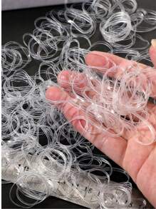 100 Peças Elásticos de Cabelo Minimalistas e Elegantes de Alta Qualidade, Acessórios de Cabelo Versáteis, Adequados para Penteados Diários, Rabo de Cavalo, Maquiagem e Combinação com Roupas, Suportes de Rabo de Cavalo, Elásticos de Cabelo, Fitas de Cabelo, Bolinhas de Cabelo