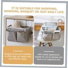 Leinwand Aufbewahrungstasche zum Aufhängen, Bettseiten Organizer Korb, Weihnachten