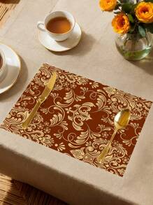 1 buc. Față de masă cu model floral Red Palace, stil boem, material imitație de in, 1 fel de masă, 4 șervețele, 1 față de pernă, 3 opțiuni de produse, decor pentru casă, articole pentru petreceri de interior/exterior, decorare tematică, decorare cameră. Potrivit pentru decorarea bucătăriei și decorarea petrecerilor pentru evenimente.