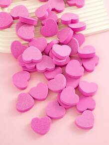 50/30/10pcs Heart Shape Mini Nail Buffer Block,100/180 Grit Double-Sided Sponge Nail File,Professional Nail Polishing Tools For Shaping And Smoothing,Suitable For Manicures And Pedicures