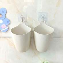 صندوق تخزين صغير معلق، سلة قمامة صغيرة مثبتة على الحائط، منظم متعدد الوظائف للمكتب وحامل أقلام للطالب في غرفة السكن