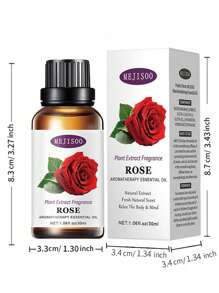 1 pieza, Aceite esencial aromático, Humidificador, Máquina de aromaterapia, Piedra difusora, Aromaterapia de coche y otros líquidos complementarios, Aceite esencial de aromaterapia, Aceite esencial de plantas de aroma calmante para el dormitorio, 8 tipos de fragancias