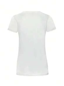 Magliette da donna a maniche corte, magliette estive con stampe grafiche, collo rotondo, casual, moda di base