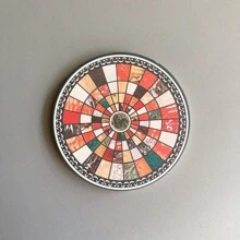 Ceramic Coaster Anti-Slip Heat Insulation Absorbent Soft Cork Ceramic Mosaic Tea Cup Mat