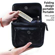 NEFOUME 1套便携式折叠梳子套装 - 双面梳和迷你镜子旅行套装 | 粗/尼龙齿，适合直发/卷发 | 防静电防发护理礼物，返校，旅行度假必需品，女士发饰