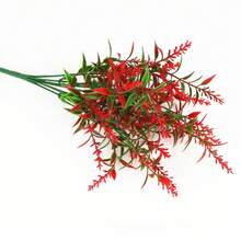 2 piezas de flores silvestres artificiales resistentes a los rayos UV, flores falsas coloridas para exteriores, adecuadas para la decoración del hogar, cementerio, Pascua, jarrones y macetas colgantes, material de plástico, sin mantenimiento, resistente a la intemperie, decoración estacional, follaje de fiesta