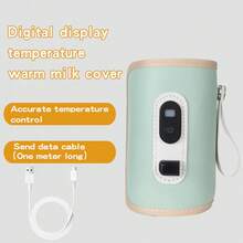 Baby Bottle Bottle Bottle Thermal Insulation USB Travel Cup Milk Heater Bottle Cap 5 Speed ​​Temperature Adjustable Removable Indoor Outdoor Outdoor Drive Handheld Instrumental Heater