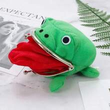 Plush Frog Coin Wallet Anime Wallet Halloween Role Playing Theme Party Gift For Women Wallet Mini Wallet Purse Wallet