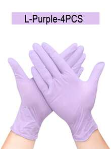 Plum-Purple Disposable Nitrile Gloves, Powder-Free Latex-Free, Durable Household Cleaning Gloves, Waterproof Gloves For Kitchen Cleaning, Tattoo, Hair Dye, Pet, Salon, Cleaning Supplies, DIY Tools - Plum Purple - View 13