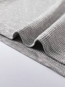 3pcs Women Solid Ribbed Camisole With Chest Pad, Casual Backless Cropped Tank Top