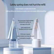 6 Pack Replacement Tips Compatible With Apple Pencil Pro/ 2nd Gen/ 1st Gen/USB C, Upgraded Apple Pencil Tips With Case No Wear Out Fine Point Precise Control, For IPad Pen Nibs Sets