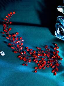 1 pieza Diadema de novia con cristales brillantes, estilo europeo, adecuada para fiesta de cumpleaños, banquete, HP21