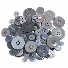 50g/Pack Assorted Colorful Resin Buttons, Suitable For DIY Handmade Button Art, Sewing Crafts, Clothing, Shoes, Hats, Decorations, Sewing & Knitting Supplies - Multicolor - View 26