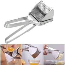 Jogold Large Duty Steel Potato Ricer Puree Masher Juicer Vegetable Fruit Press Maker - Silver - View 6
