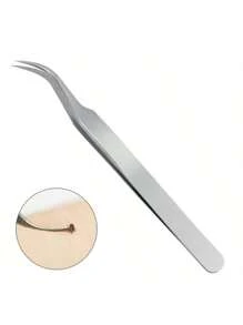 Herramienta de acero inoxidable para eliminar garrapatas - Cabeza en forma de V fácil de agarrar, sin residuos, portátil y duradera, adecuada para uso doméstico o de viaje, removedor de garrapatas, pinza de acero inoxidable para mascotas, tenedor para eliminar garrapatas de mascotas, herramienta repelente de mosquitos, herramienta ideal para el control de plagas de mascotas en verano