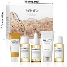 Set de cuidado de la piel de Centella Asiática de Madagascar- Esencia + Aceite Limpiador + Leche Limpiadora- Caja básica de cuidado de la piel, set de regalo, regalo para mujer