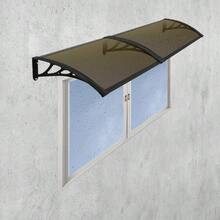 Toldo Para Puerta Ventana Exterior 200 80cm Color Café proteccion solar lluvia toldo enrollable decoracion fachada facil instalacion - café - Ver 3