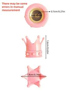 Set de 4 tapas de válvula en forma de corona real, diseño creativo de corona real para cubrir las válvulas de los neumáticos, tapas de aire a prueba de polvo de plástico para ruedas de vehículos, compatibles con coches, motos y bicicletas