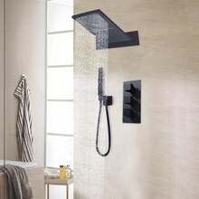 WANLECY Sistema de ducha - Negro - Ver 3