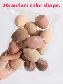 6pcs Makeup Sponge, Random Shape, Suitable For All Skin Types, Latex-Free Multi-Purpose Makeup Sponge For Liquids, Creams And Powders, No Stripes, Smooth Make-Up Applications, Simple And Beautiful, Easy To Carry.