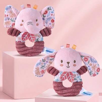 1pc Infant Baby Plush Animal Rattle Doll, Newborn Soft Stuffed Animal Doll, Suitable As Newborn Baby Gift