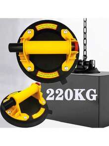 8 Inch Vacuum Hand Pump With Single Claw Suction Cup, Sturdy And With 220 Kg High Load Capacity, Large Diameter Rubber Suction Cup With Powerful Suction, Practical . The Suction Cup Plate Has Cold And Heat Resistance, And Also Features Dust-Proof Filter. Press-To-Operate, Deep Sealing Edge, Strong Sealing, Leak-Proof, Thickened Exhaust Valve Can Effectively Protect The Cup Body. Widely Applicable For Moving Glass, Tiles, Stone And Other Items. - Multicolor - View 17
