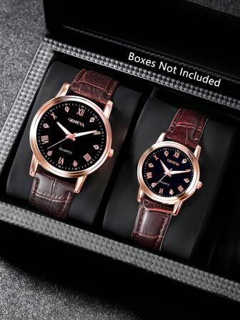 Couple's Quartz Watch, Fashionable Casual Watch, Suitable For Valentine's Day Or Thanksgiving Gift, Suitable For Daily Wear For Men And Women, Ideal For Birthday Gifts, Parties, Holiday Gatherings, And A Perfect Gift For Yourself Or Friends (Excluding Gift Box)
