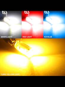 2pcs Motorcycle Turn Signal Light T15 Motorcycle Lights Dual Contact Lamp LED Parking Bulb Width Lamps Colorful Tail Lighting - Multicolor - View 7