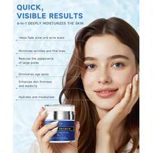 Retinol Face Cream, Facial Moisturizer With Collagen And Hyaluronic Acid, Anti-Aging Neck Cream For Firming Skin, Day And Night Face Cream, Suitable For Both Men And Women, 50ml - 白色 - 查看 4