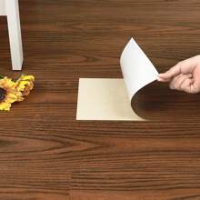 Carrelage adhésif PVC à motif bois épais, pour chambre à coucher, salon, cuisine, avec autocollants carrelés adhésifs et imperméables. Revêtement de sol autoadhésif facile DIY. Stickers, papier peint décoratif mural, décoration de salle, décoration murale, articles de cuisine