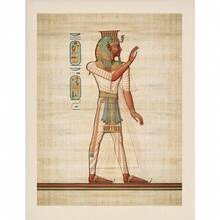 1pc Vintage Ancient Egyptian Egypt Pyramid God Hieroglyphs Gallery Art Poster Canvas Painting Wall Room Home Decor Gifts Optional Frame - Multicolor - View 18