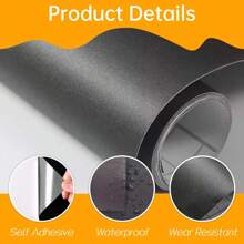 1 Roll Solid Room Decor Vinyl WallPaper, For Living Room Decor Walls Contact Paper, Wallpaper Peel And Stick, Countertops Furniture Stickers, For Kitchen Bedroom Cabinets Removable Waterproof Wallpaper Roll