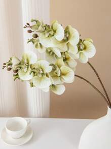 1/3/6pcs 60cm Faux Phalaenopsis Orchid Stems, Flexible And Lifelike, Home Decor Centerpiece Artificial Orchid Flower