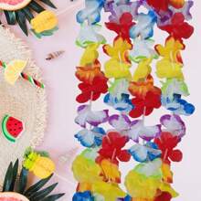 AFYPRTY Set de 10 leis hawaianos, leis aloha de luau, perfectos para disfraces hawaianos elegantes, suministros para fiestas con temática de playa, regalos de decoración tropical, accesorios de decoración para fiestas con temática hawaiana en la piscina para adultos