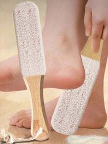 1 pièce Outil de râpe à pédicure professionnelle pour la peau morte, fissures des talons. Lime à pied en bois de hêtre, râpe à callosités, grattoir pour les pieds