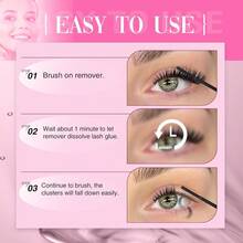 GEOXSMavphnee Cluster Lash Glue Remover QuickDissolving False Eyelash Remover For Easy Removing Lash Bond And Seal Safe Formula Lash Extension Clusters Remover 4.5ml Cluster Eyelash Extensions Removerz001 - LashRemover - View 6