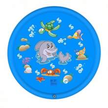 Zerbino doccia per animali domestici in PVC spesso, vasca da bagno portatile, piscina da esterno per giocare con l'acqua, giocattolo interattivo per l'estate