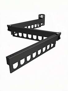 1 个不锈钢折叠衣架 - 抛光，隐形壁挂设计，不占用空间，适合阳台和室内/室外使用，