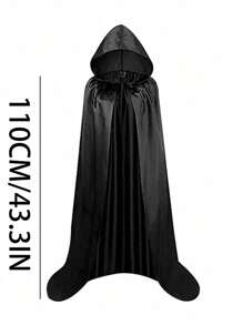 130cm/150cm/170cm Halloween Umhang für Erwachsene, farbiger Stoff Todeumhang, Zauberer Dämon Umhang, mittelalterlicher Zauberer Robe, Sensenmann Umhang, Nachtclub Bar Kostümzubehör, Festival Kostümzubehör