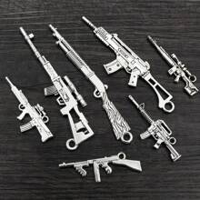 5 piezas de accesorios de aleación de metal con diseño de lanza de arpón para hacer joyas, colgantes, collares, llaveros y manualidades