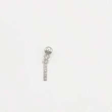 1pc Diamond Encrusted 26 English Letter Charm, Suitable For Silicone Watch Band Decoration