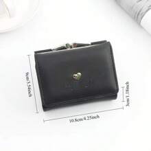 New Mini Short Women Wallets High Quality Coin Pocket Luxury Female Purses Card Holder Photo Holder Cute Wallet For Girls For Women Money Wallet Mini Wallet Purse Wallet Small Wallet