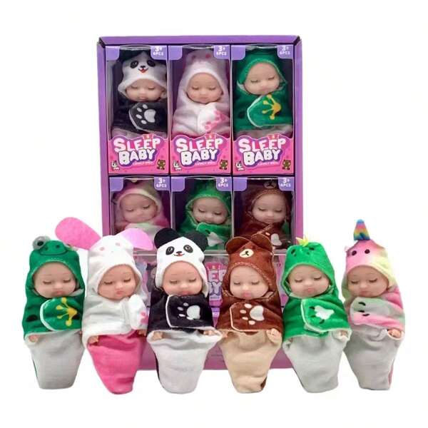 kit 2 Mini boneca reborn bebê recém nascida