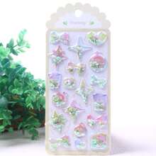 1 Pieza 9cm*21cm Pegatinas De Estampado De Lentejuelas 3d Con Agitación Aleatoria De Color Caramelo Para Juguetes De Niña Para Niños