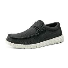 Men's Loafers Casual Dress Shoes Drive Breeze Slip-On Stretch Lightweight Comfortable Boat Shoes Lightweight Walking Work Soft - màu đen - Xem 6